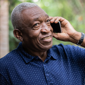 Man on cell phone