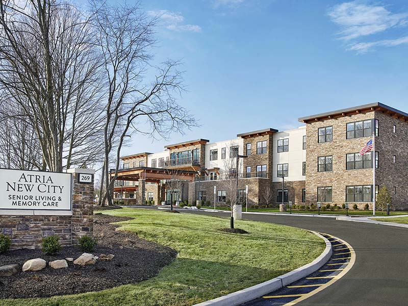 Atria New City exterior entrance