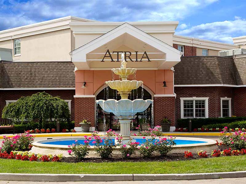 Atria Cranford exterior entrance